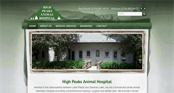 Desktop Screenshot of highpeaksvet.com